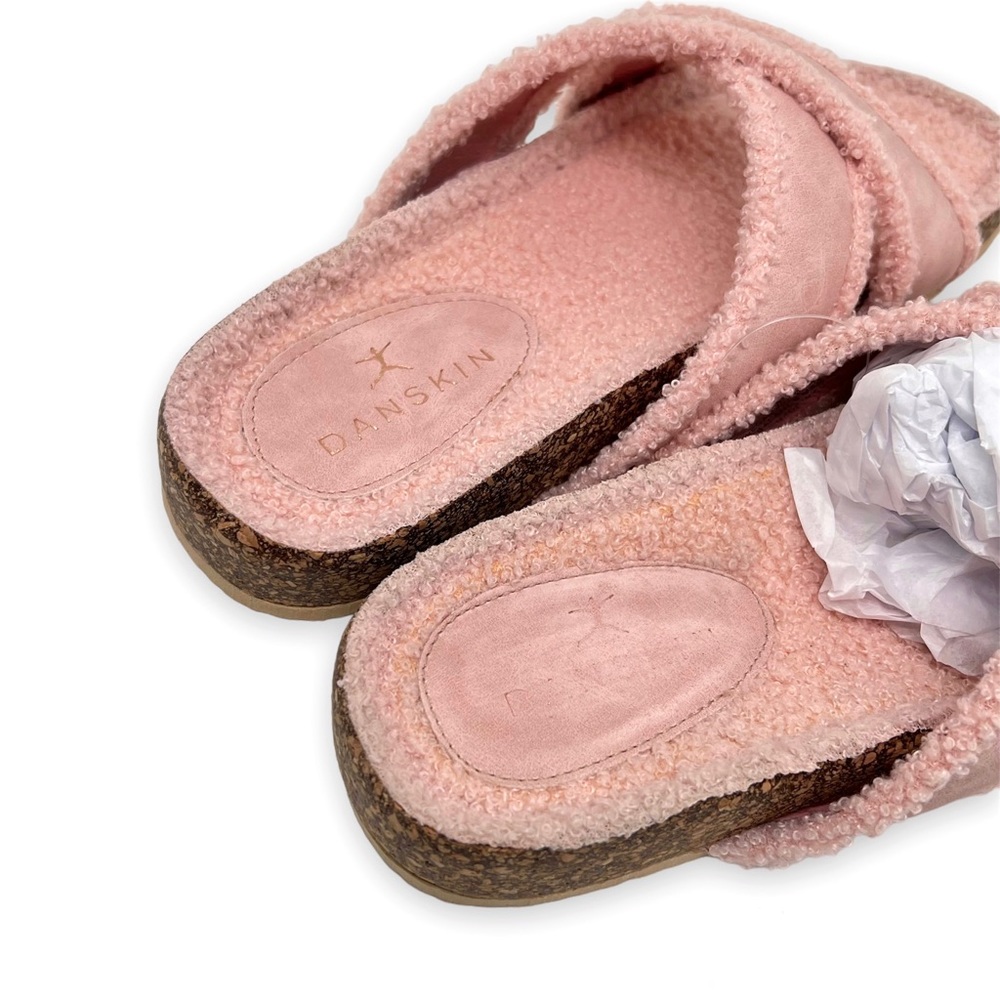 Danskin Womens Tranquil Slip On Flat Slide Sandals Pink Size 8 - Picture 7 of 10